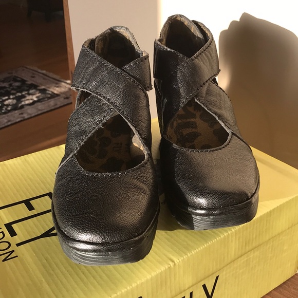 fly london black shoes